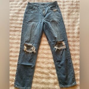 AE Distressed Blue Jeans for Women